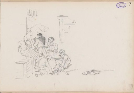 French soldiers in the Auberge Bourgerie at Bazeilles