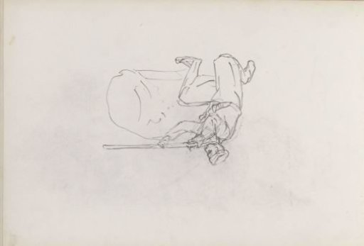 Kneeling soldier with a musket