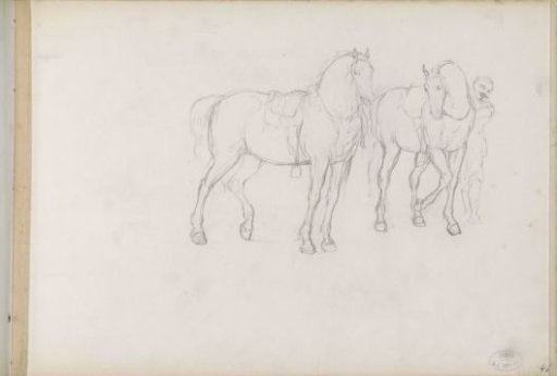 Man with two horses