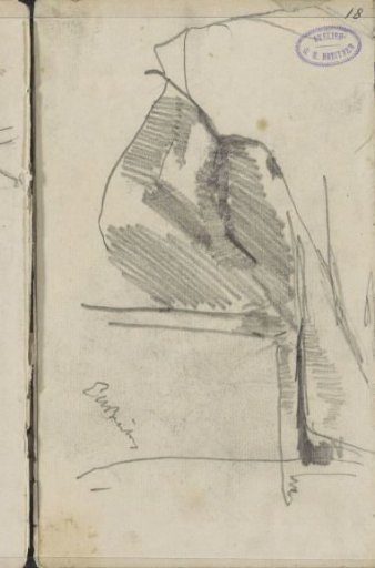 Architectural study, possibly of a barn