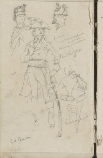 Study sheet with soldiers