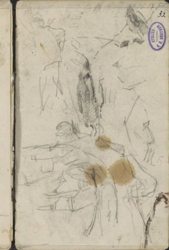 Figure studies and horse heads
