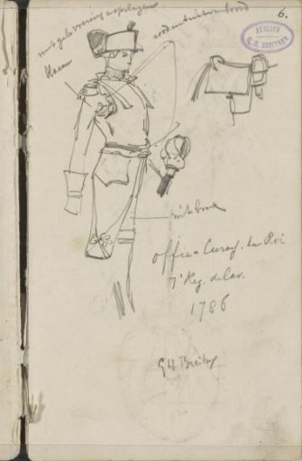 Officer and a saddle