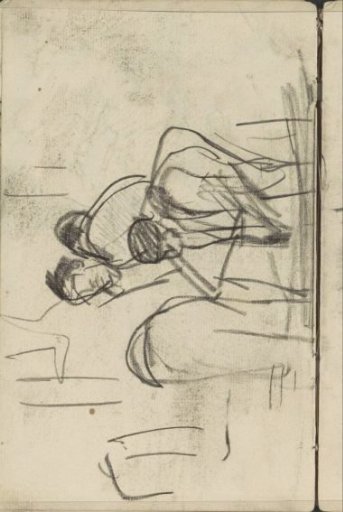 Crouching figures