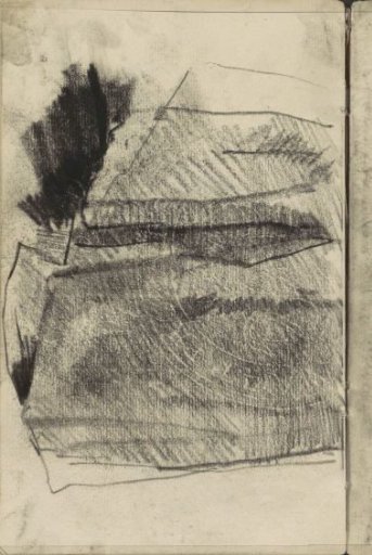Study, possibly of the underside of a skirt