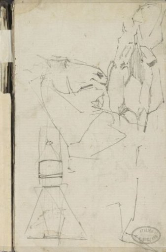 Study Sheet, Including a Horse