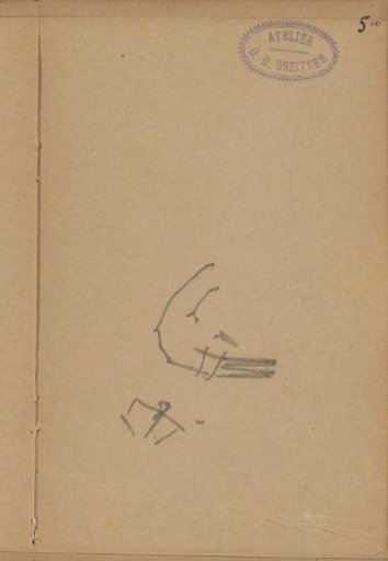 Study, Possibly of a Man's Head