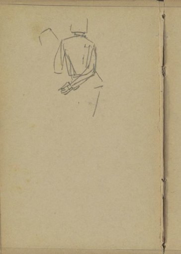 Soldier, seen from the back