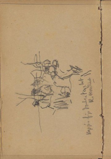 Group of figures, possibly in a landscape