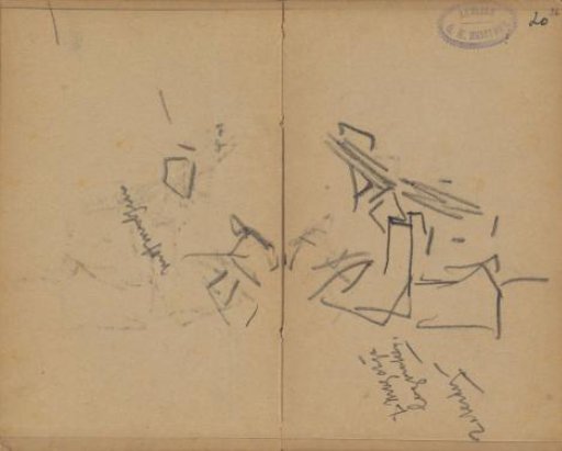 Figure study, possibly a soldier