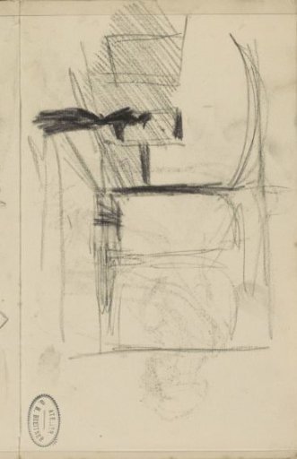 Architectural study with a standing woman