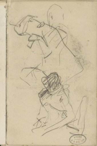 Seated figures