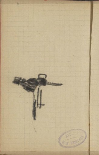 Study, possibly of a coachman on the box