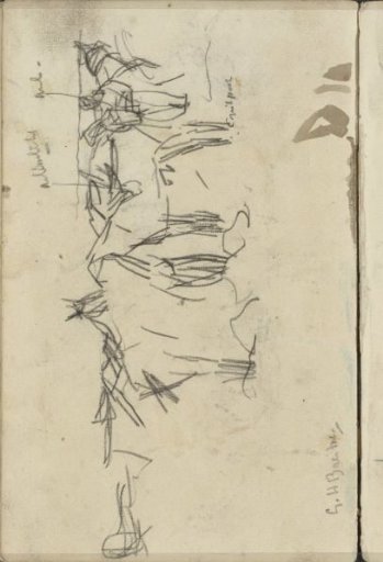 Saddled Horses and a Man