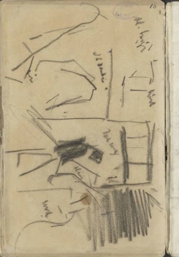 Figures in Front of a Building