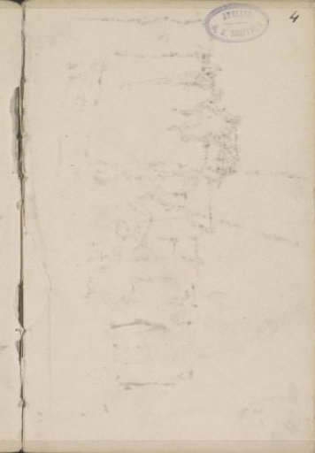 View in Amsterdam, cast of a chalk drawing