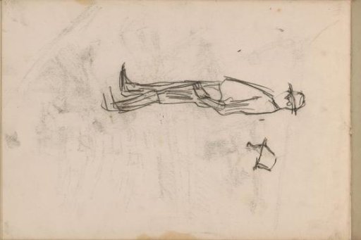 Standing man and a man's head