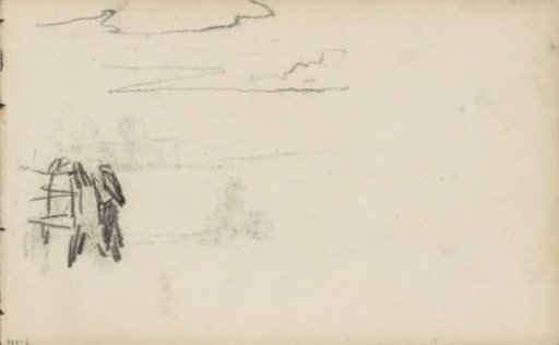 Figure study and a cloudy sky