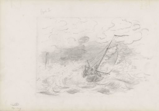 Sailing Ship on a Stormy Sea