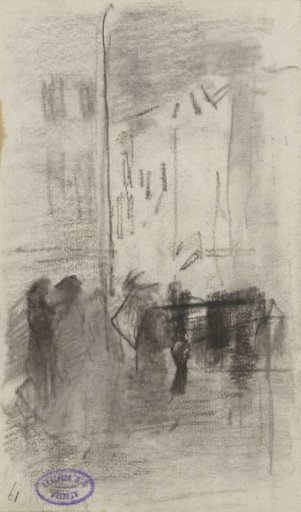 City View with Figures, Possibly in Amsterdam