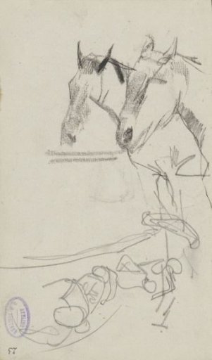 Tugboats and two horses