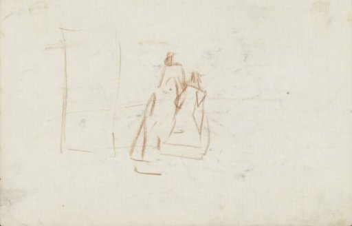 Two standing figures, possibly women