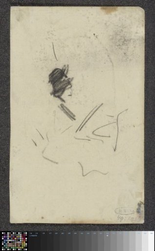 Woman with Hat, Facing Right