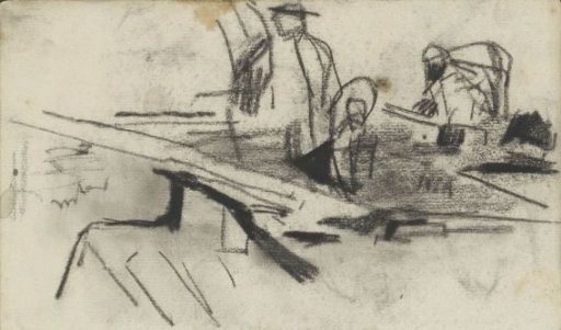 Three ground workers