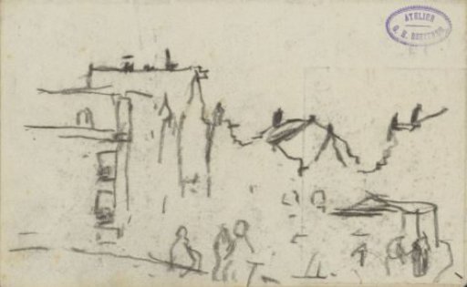 Figures on the Damrak in Amsterdam