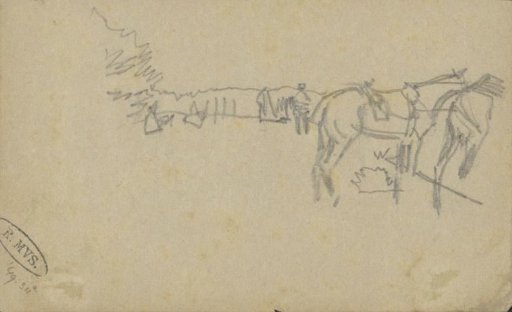 Two horses in a landscape