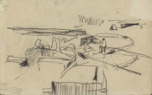 Landscape, possibly with bunkers