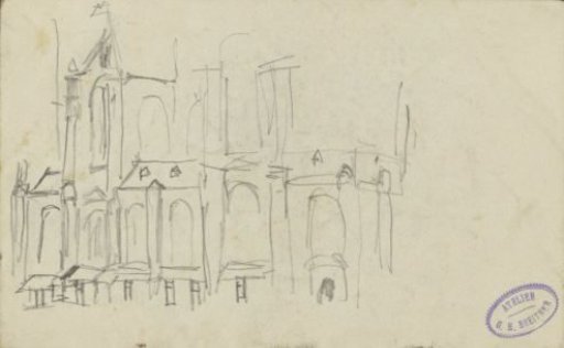 View of the New Church in Amsterdam