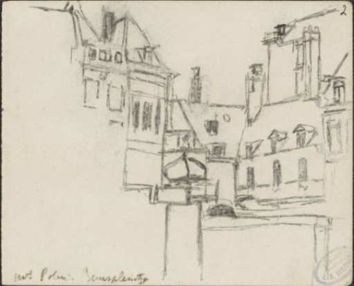 View of the Beurspleintje in Amsterdam, seen from Hotel Polen (Rokin 14)