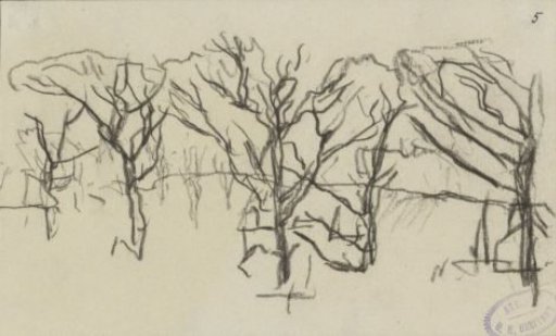 Landscape with Bare Trees