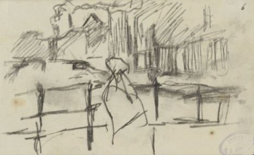Woman on a Bridge in Amsterdam