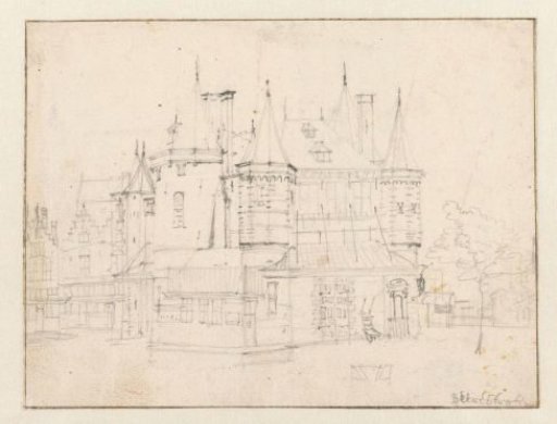 The Waag (Sint Antoniespoort) on the Nieuwmarkt in Amsterdam