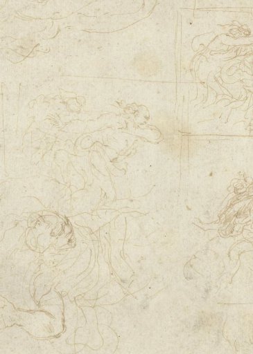 Sketch sheet with various scenes