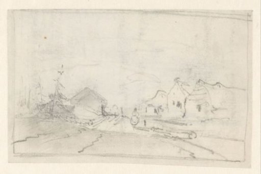 Sketch of a village view