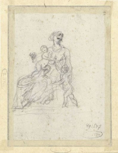 Mary with child and Saint John