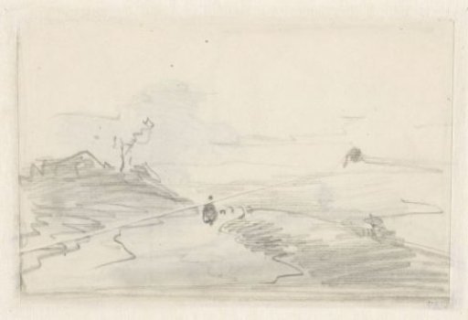 Sketch of a walker on a road