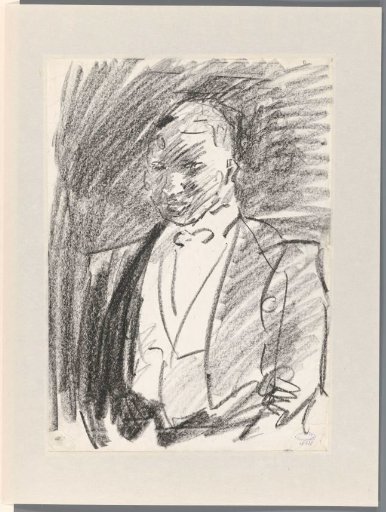 Circus director in evening dress