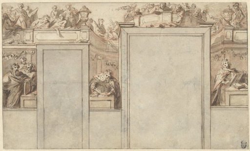 Design for a wall painting in the parsonage of the Moses and Aaron church