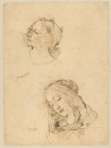 Botticelli Figure from the Primavera and a Madonna
