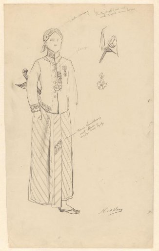 Clothing of a dignitary from the Dutch East Indies