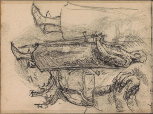 Figuurstudies van een ridder