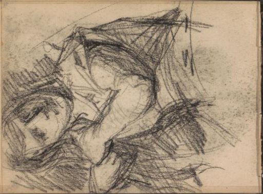 Woman Attending to Her Hair