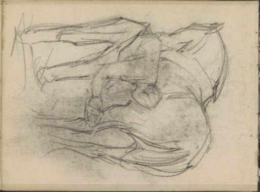 Man Attending to a Horse