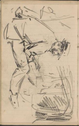 Seated man with a book