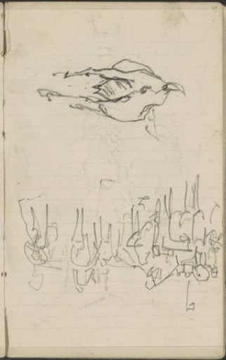 Horsemen and a horse-drawn carriage