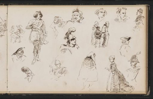 Figure studies, including an archer